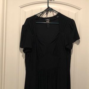Black knee length dress